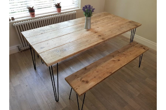 reclaimed dining table