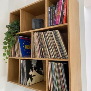 vinyl record wall cabinet